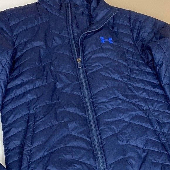 Under Armour UA ColdGear Reactor Puffer Jacket in Navy - Size Small - Picture 7 of 10